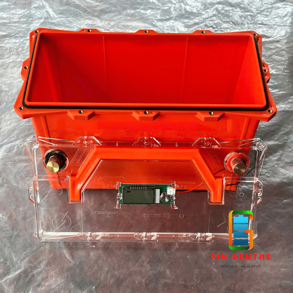 Vỏ bình ắc quy Pin 12V Pin Lithium 60Ah-75Ah có cọc Bình M8