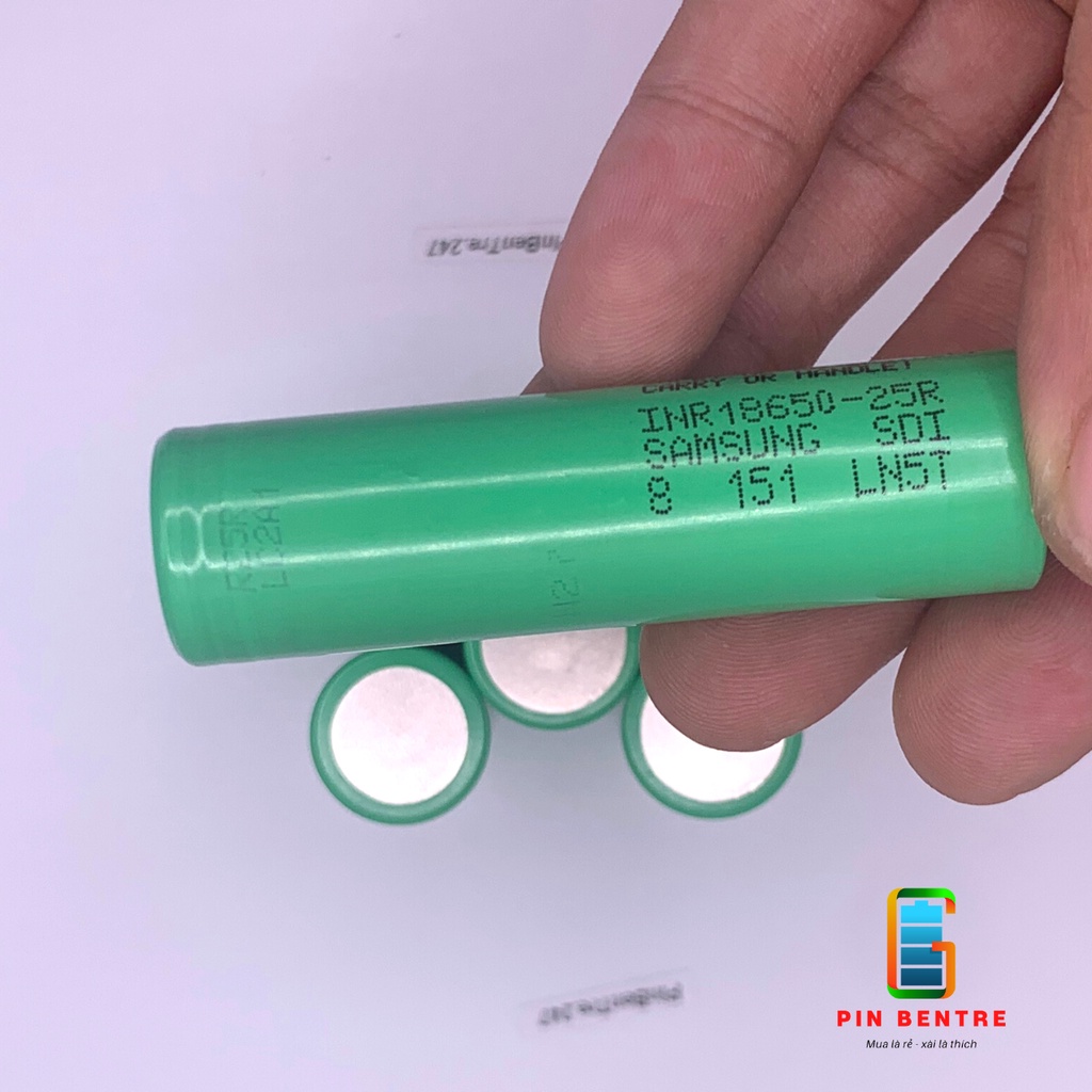 Cell Pin 18650 Samsung 25R 2500mAh hàng mới Loại A