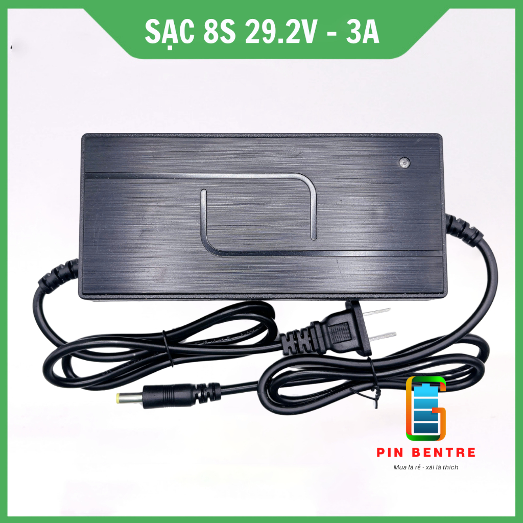 Sạc 29.2V - 5A dành cho Pin Sắt hệ 8S 3.2V có quạt tản nhiệt