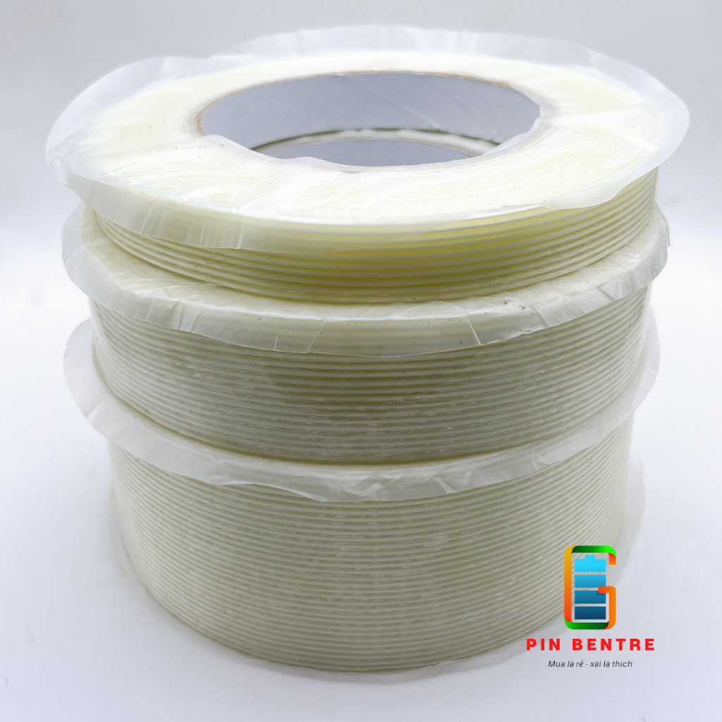 Băng Keo Sợi Thủy Tinh Chống Cháy Loại Tốt 15mm 30mm 50mm x 50 Mét