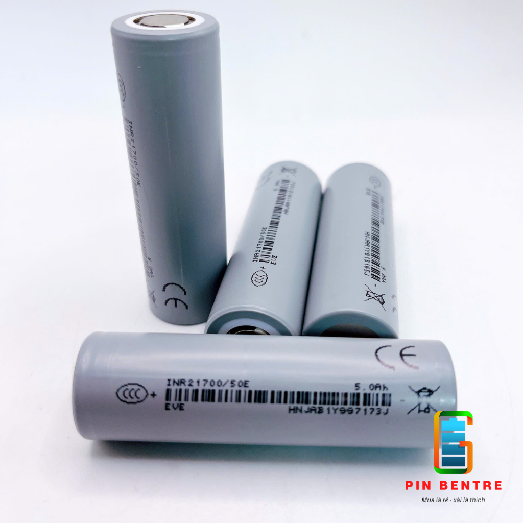 Cell Pin 21700 EVE 50E 5000mah xả 3C/15A hàng mới chính hãng
