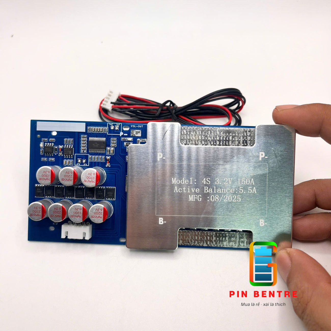 Mạch 4S -12V 150A bảo vệ Sạc/Xả Pin Sắt 3.2V với cân bằng chủ động 5.5A