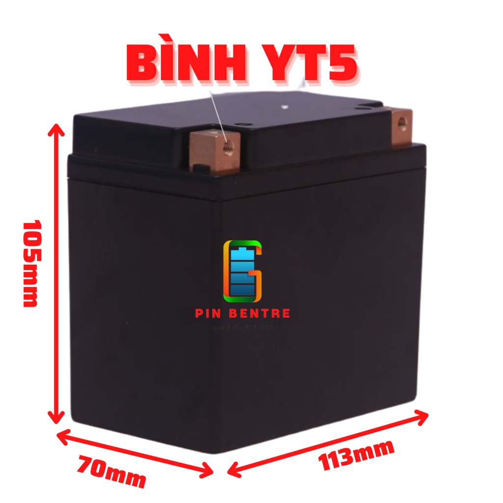 Vỏ bình Ắc Quy YT4 , YT5 , YT7 chế Ắc quy xe máy và máy phun thuốc..vv
