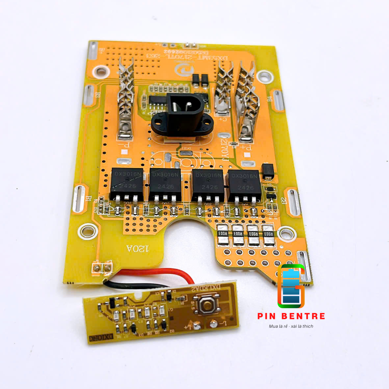 Mạch 5S 21V dành cho Pin 21700 chân phổ thông xả 120A có báo Pin [PBT247]