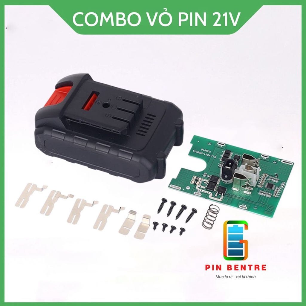 Combo vỏ và mạch pin TQ 5S1P 18V-21V jack sạc đứng