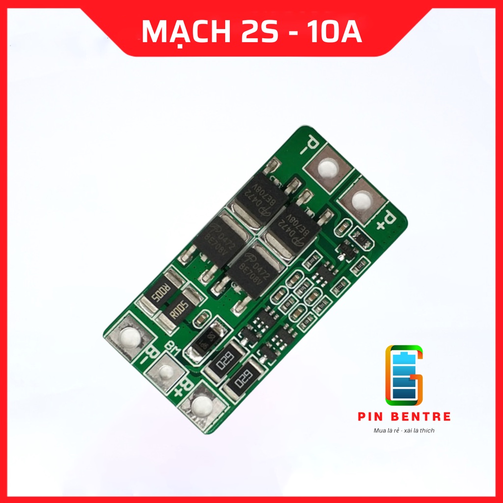 Mạch 2S 6.4V/7.2V- 10A Sạc và Bảo vệ Pin Sắt có cân bằng