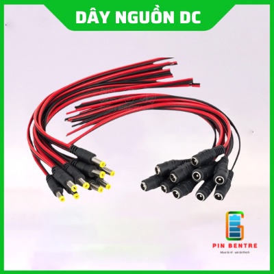 Dây nguồn DC 5.5x2.1 lõi đồng đầu đực và đầu