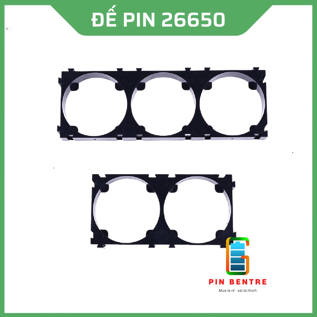 Khay cố định Pin 26650 có thể ghép nối lại - Đế 2 Pin