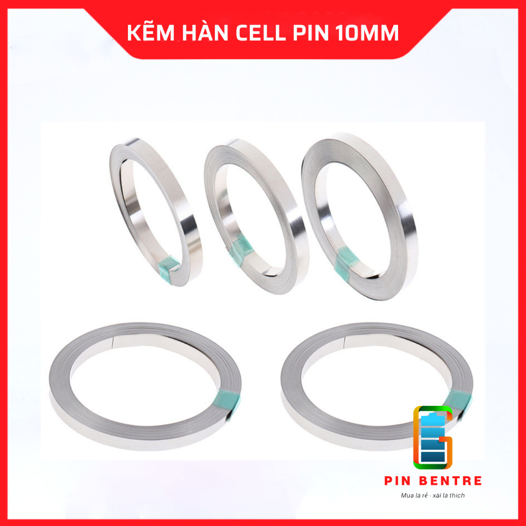 Kẽm đơn hàn cell Pin 0.15 và 0.2mm x 10mm - Kẽm 0.15 x 10mm
