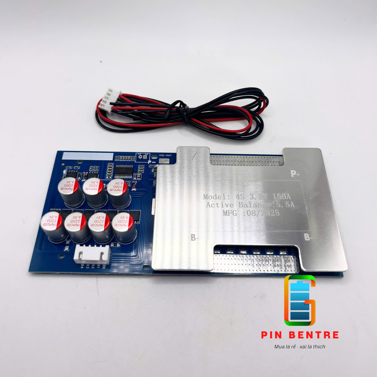 Mạch 4S -12V 150A bảo vệ Sạc/Xả Pin Sắt 3.2V với cân bằng chủ động 5.5A