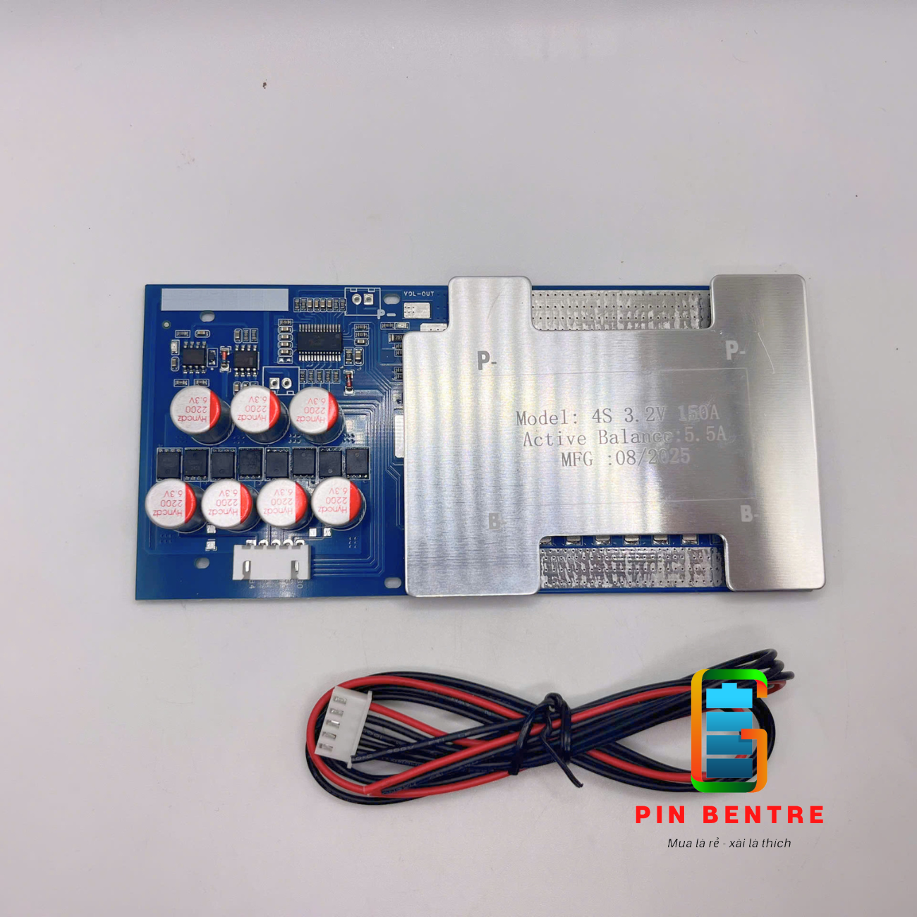 Mạch 4S -12V 150A bảo vệ Sạc/Xả Pin Sắt 3.2V với cân bằng chủ động 5.5A