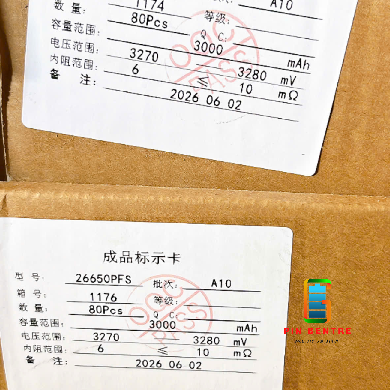 Pin sắt 26650 BDL 3.2V dung lượng 3000mAh dòng xả 10C hàng mới [PBT247]