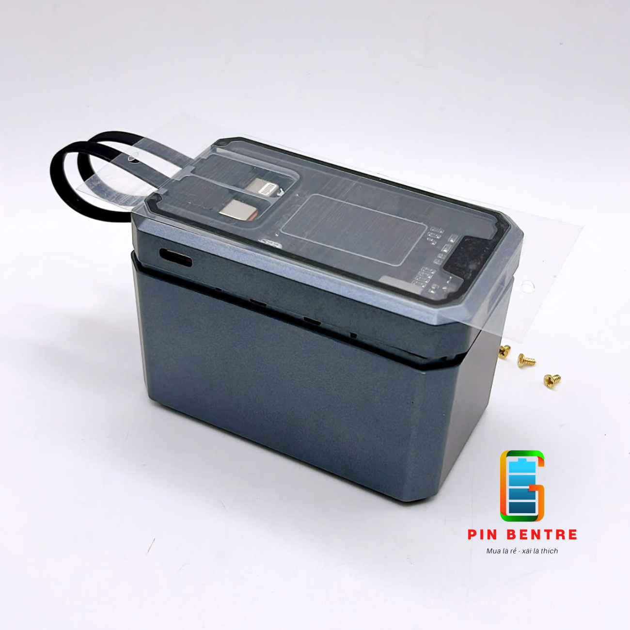 Box Sạc Dự Phòng DK100 20.000mAh Chứa 4 Cell Pin 21700 ( Ko Pin )