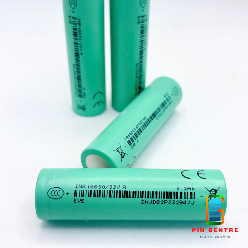 Cell pin 18650 EVE 33V 3200mAh xả 3C/10A hàng mới chính hãng