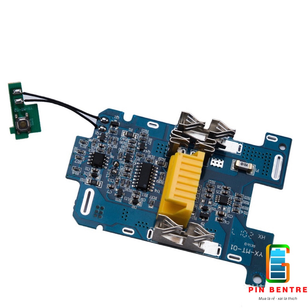 Combo Vỏ và Mạch Makita 5S2P 18v/21v nhận sạc Zin có báo Pin