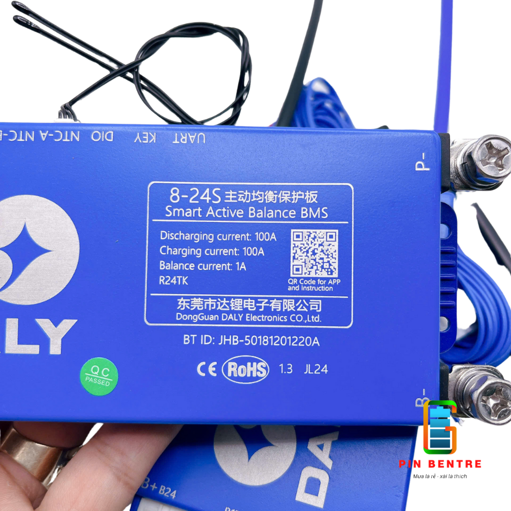 Mạch DALY 4S - 24S dòng 40A/60A/100A có cân bằng chủ động 1A quản lý qua App BMS