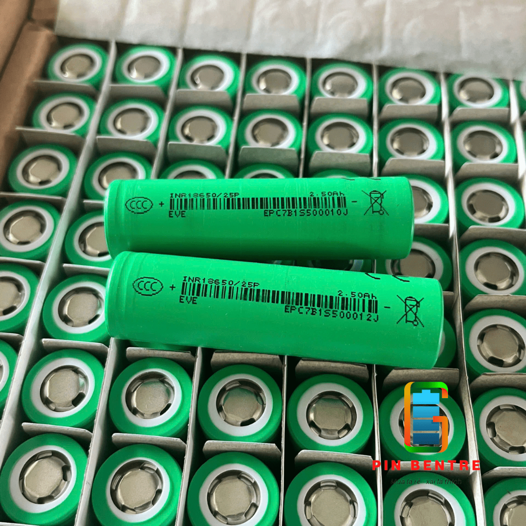 Cell pin 18650 EVE 25P 2500mah xả 15C/30A chính hãng EVE loại 1