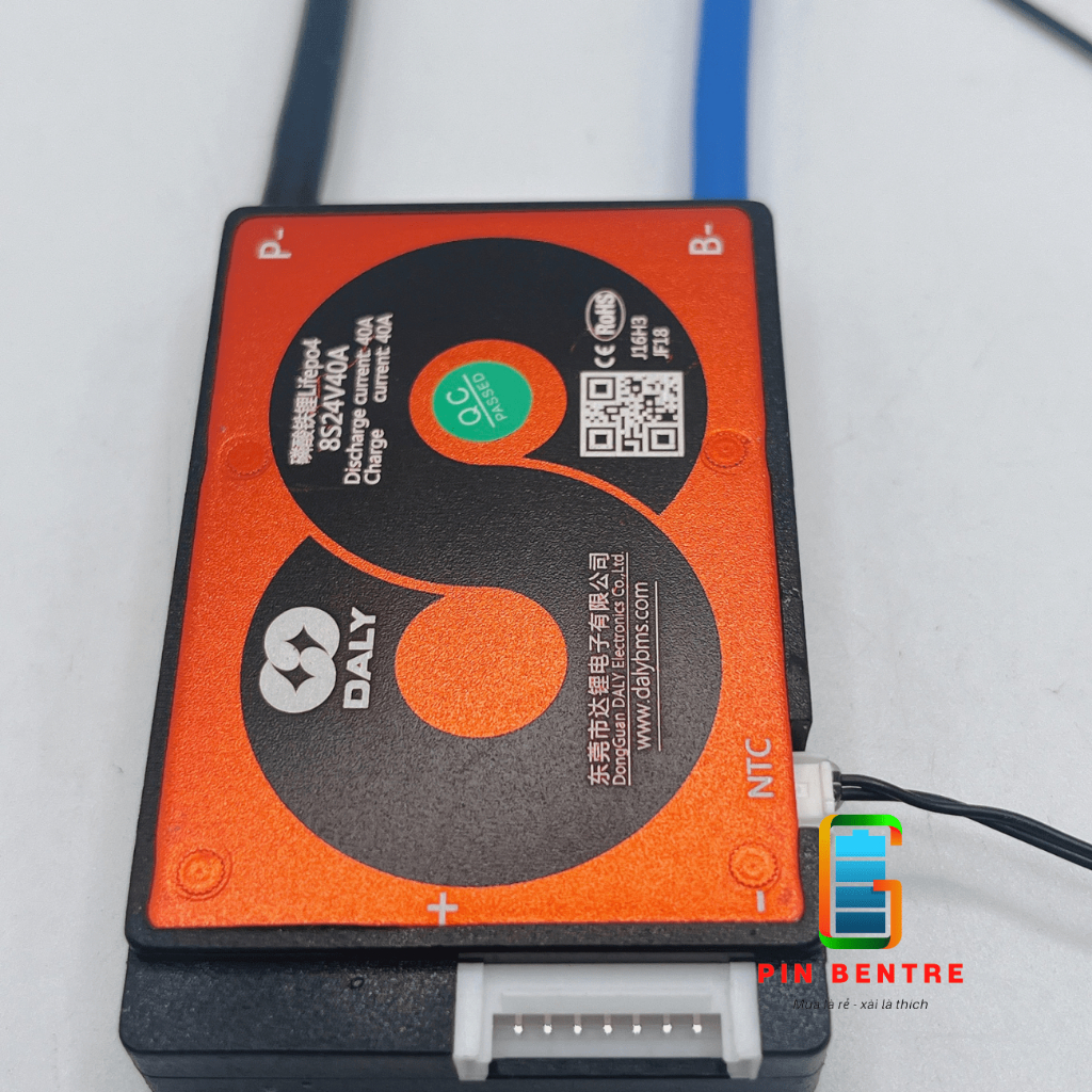 Mạch 8S DALY 24V/29.2V 20A 40A Daly Cân Bằng và Bảo Vệ Pin Sắt 3.2V Có Cảm Biến Nhiệt NTC