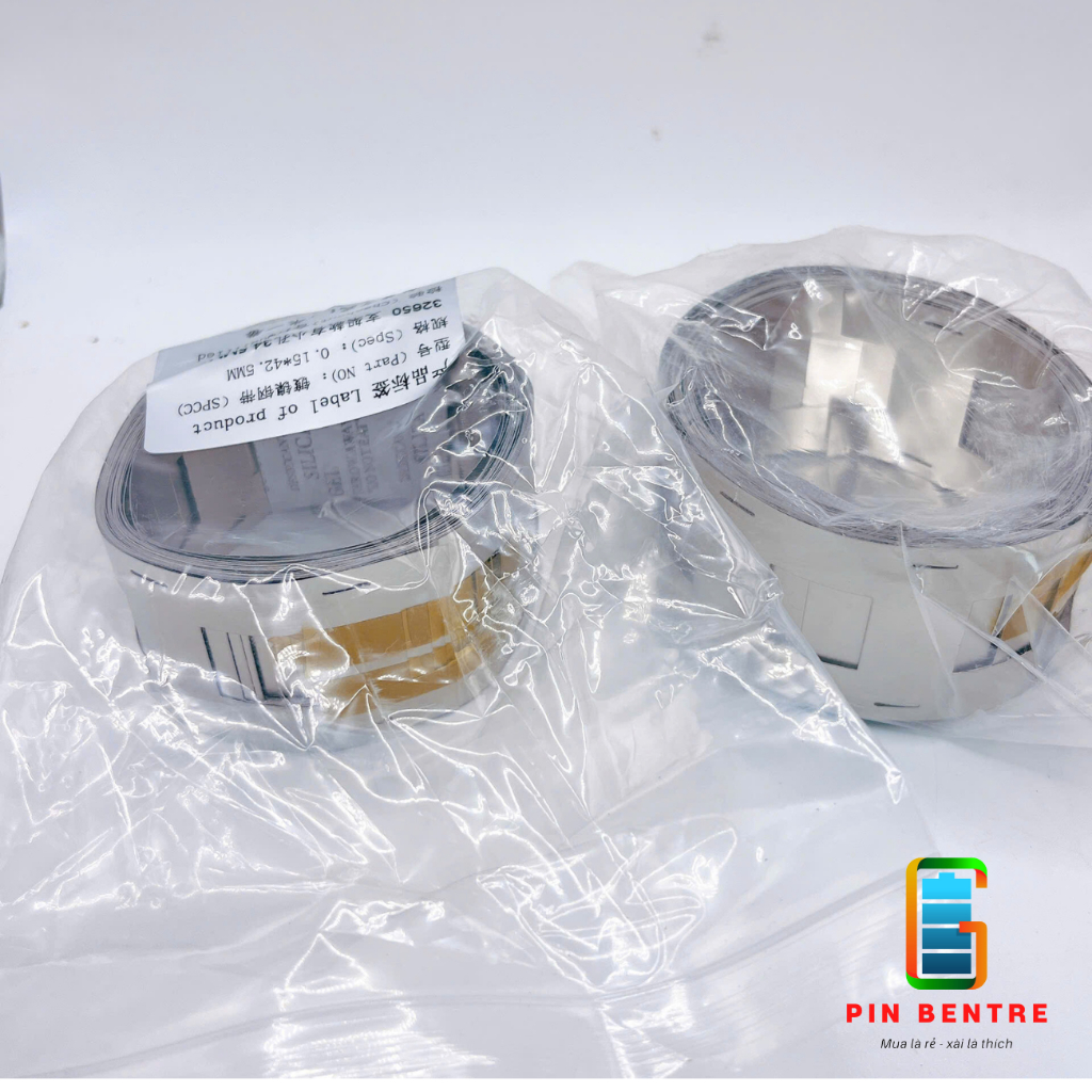 Kẽm đôi 0.15mm - 0.2mm chuyển dùng cho Pin 32700 - 32140 - 33140 mạ niken dể hàn