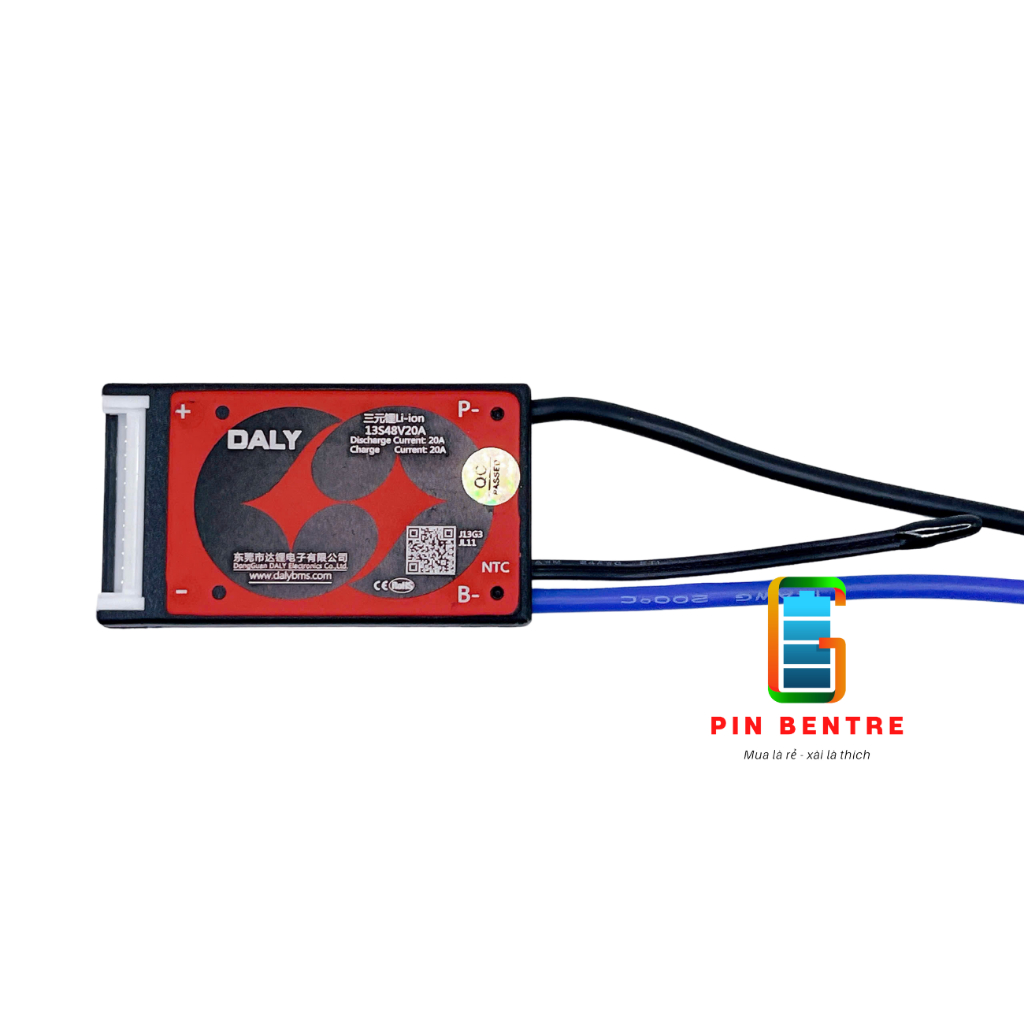 Mạch 13S 48V 20A 30A 40A Daly cân bằng và bảo vệ Pin cho xe điện