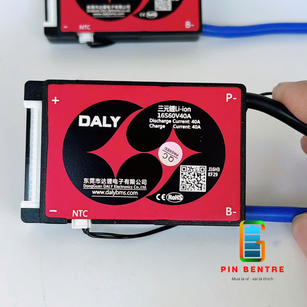 Mạch 16S 60V 40A 60A Daly cân bằng và bảo vệ Pin Li-ion 3.6V cho xe điện