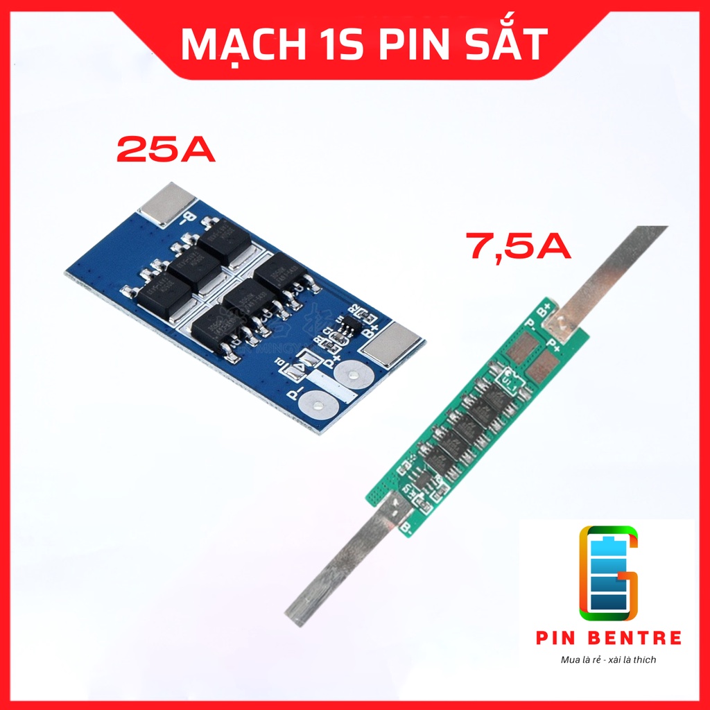 Mạch 1S 3.2v 9A-12A-25A bào vệ Pin Sắt Li-fe PO4