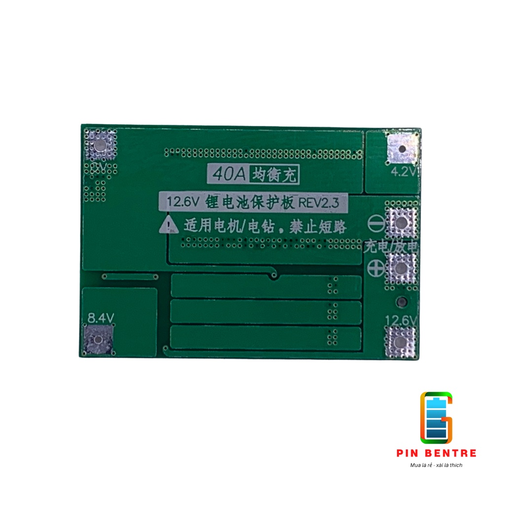 Mach 3s 4s 40A - 60A bảo vệ và cân bằng pin Lithium