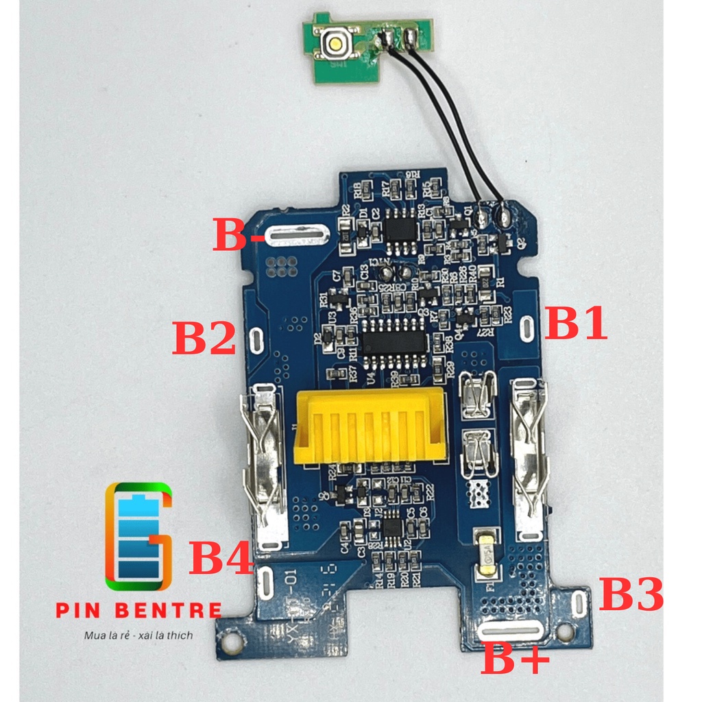 Mạch Makita 5S2P 18V/21V Pin nhận sạc Zin có Led báo Pin