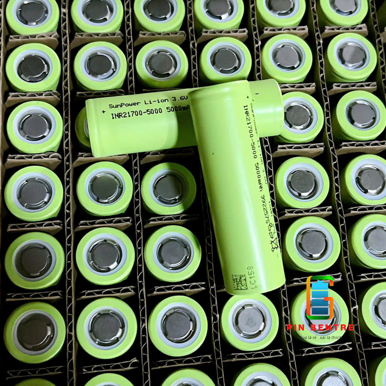 Cell Pin 21700 Sunpower 5000mah xả 6C hàng mới