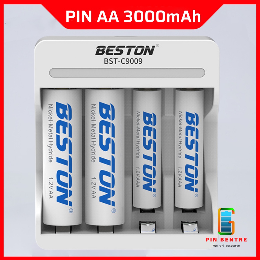 Pin Sạc AA 3000mAh và Bộ sạc chính hãng hàng mới