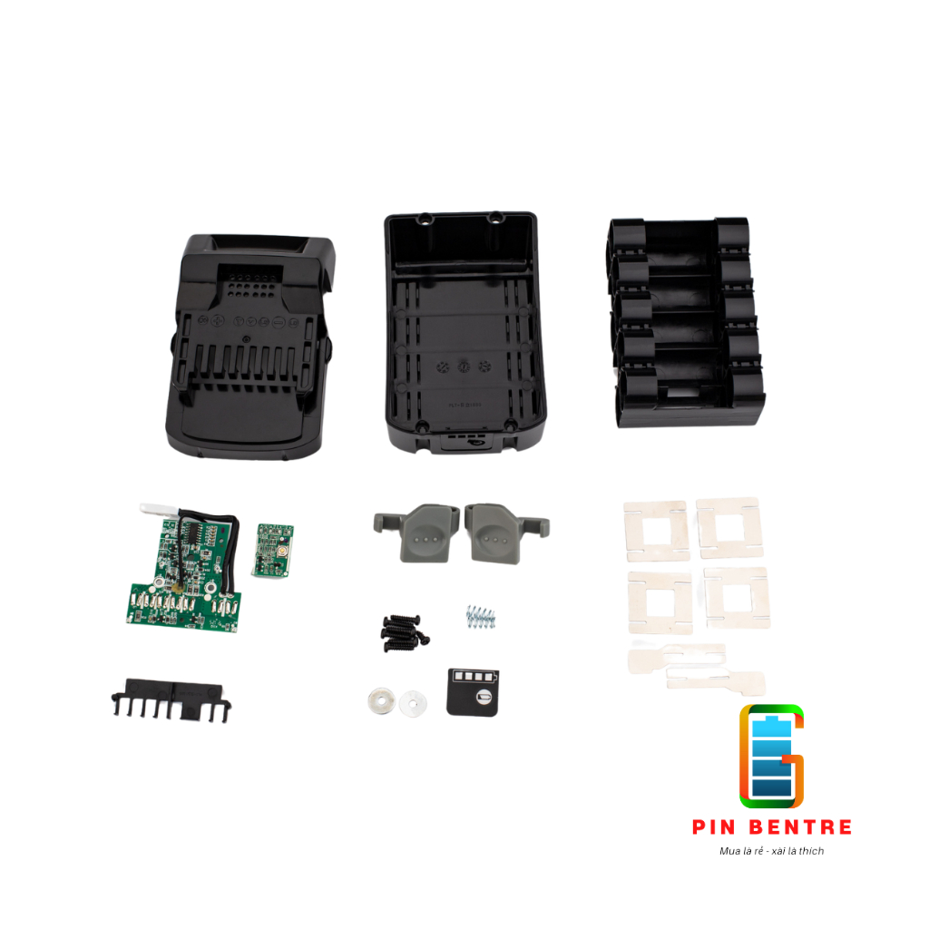Vỏ Pin Hitachi 18V/21V Loại 5S2P 10 Cell Có Báo Pin Nhận Sạc Zin