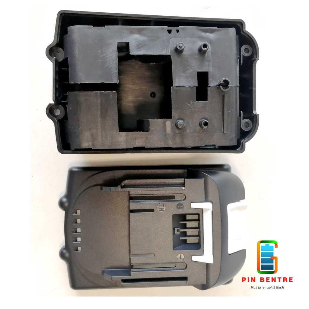 Vỏ pin Makita loại 5 viên Pin sạc Adaptor có báo Pin