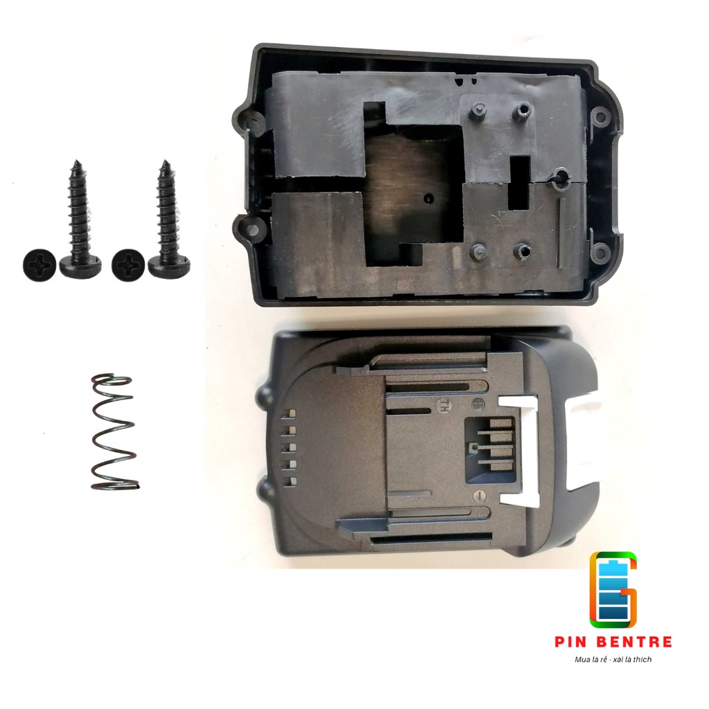 Vỏ pin Makita loại 5 viên Pin sạc Adaptor có báo Pin