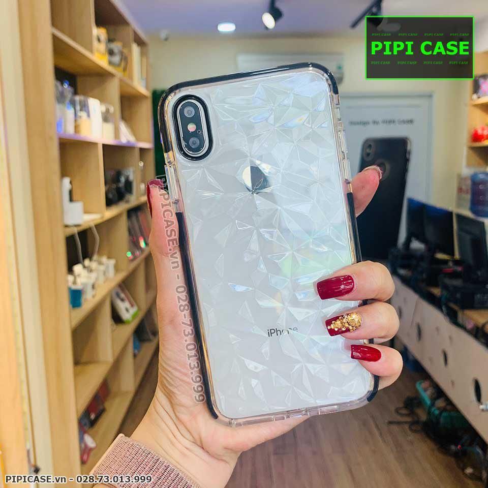 Ốp Lưng iPhone X / XS - Diamond - Đen