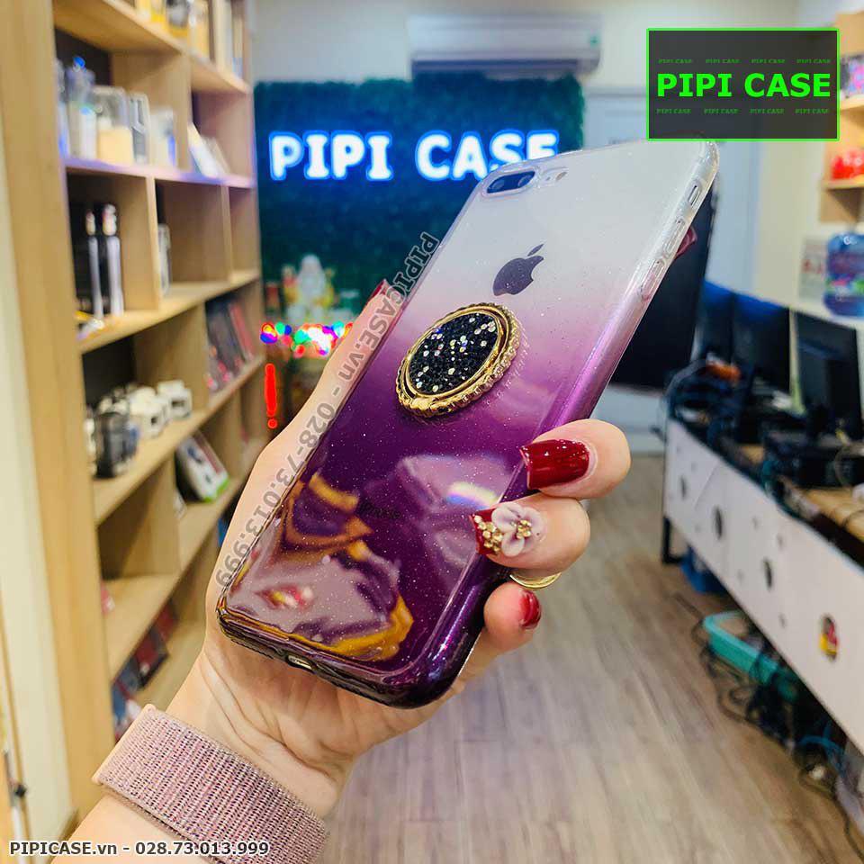 Ốp Lưng iPhone 7 Plus / 8 Plus - iRing Màu - Tím