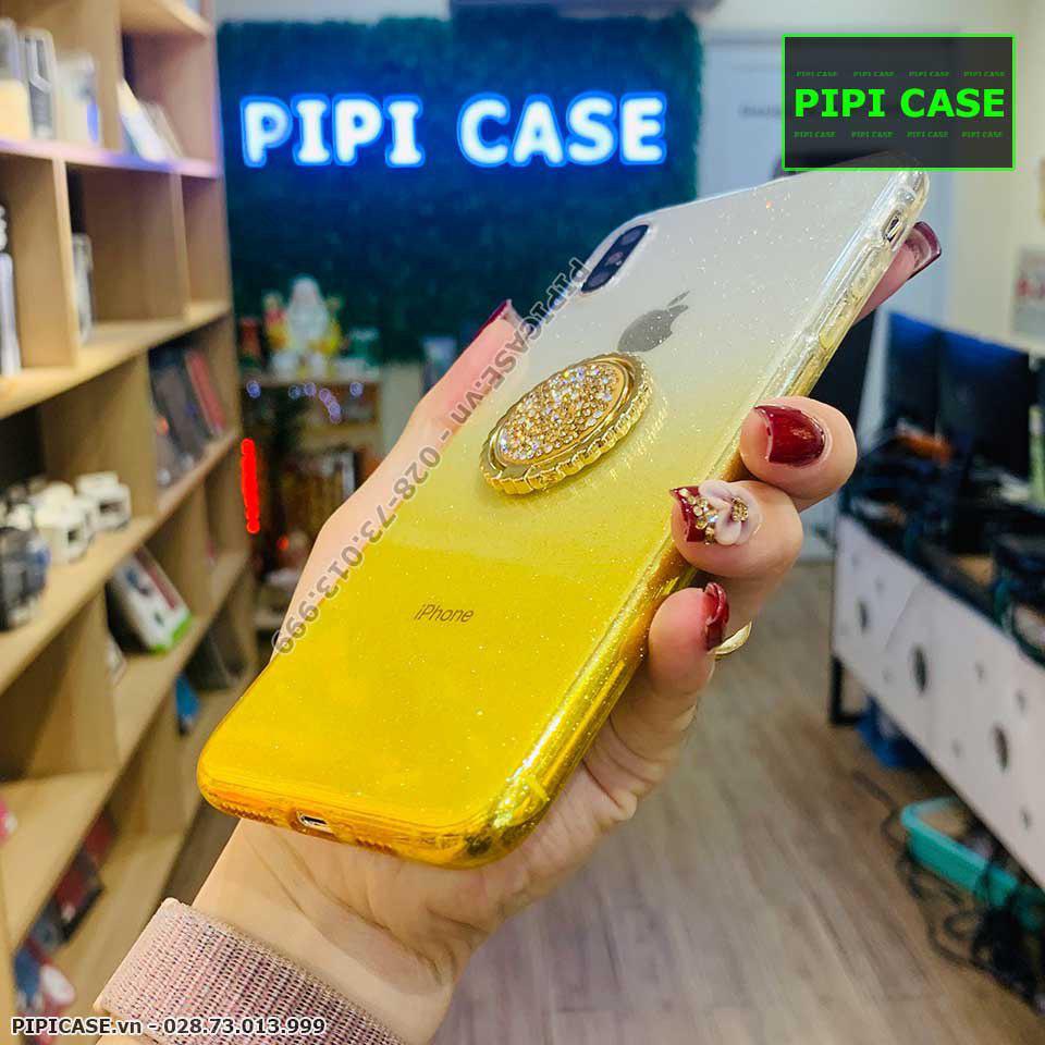 Ốp Lưng iPhone X / XS - iRing Màu - Vàng