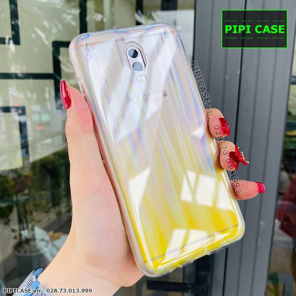 Ốp Lưng Samsung J7 Pro - Rainbow - Vàng