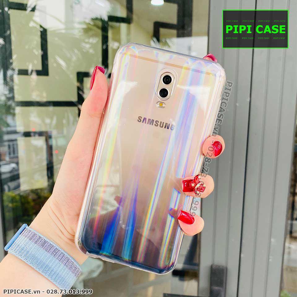 Ốp Lưng Samsung J7 Pro - Rainbow - Đen
