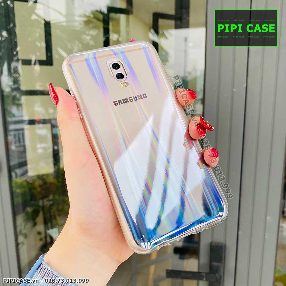 Ốp Lưng Samsung J7 Pro - Rainbow - Đen