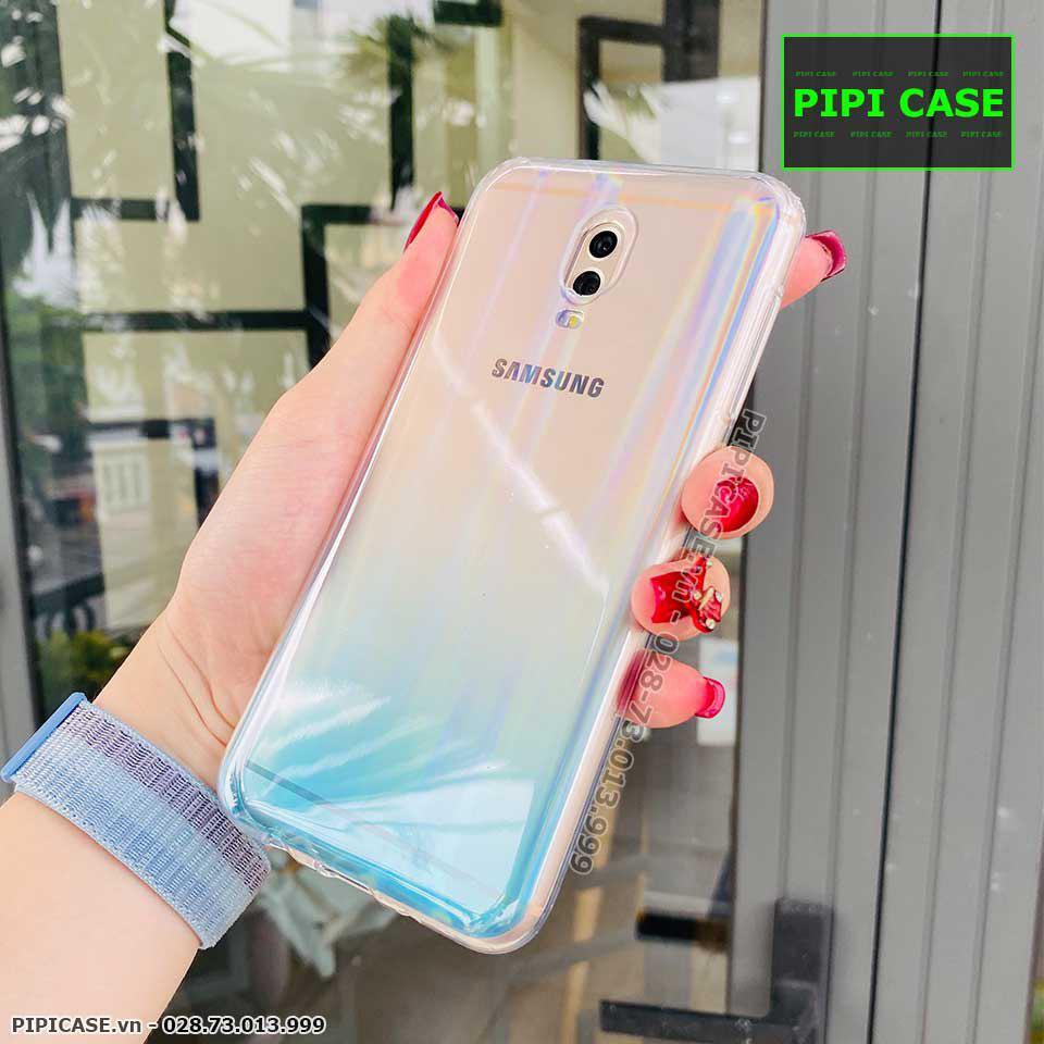 Ốp Lưng Samsung J7 Pro - Rainbow - Xanh