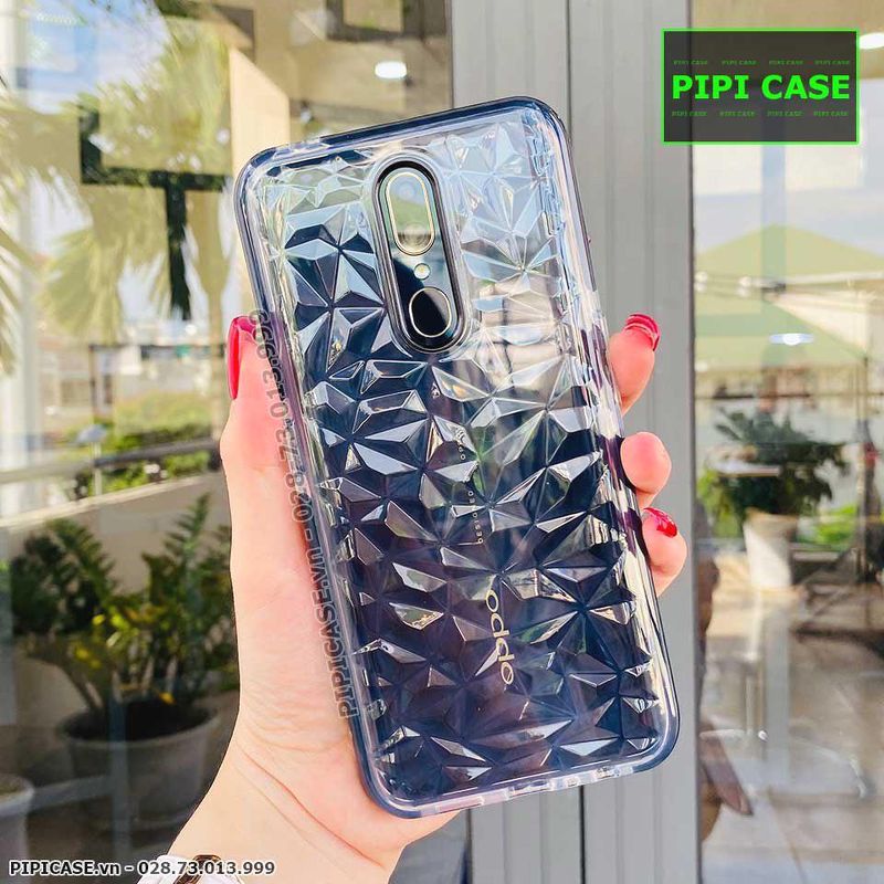 Ốp Lưng Oppo F11 - Diamond - Đen