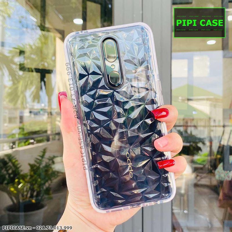 Ốp Lưng Oppo F11 - Diamond - Trắng