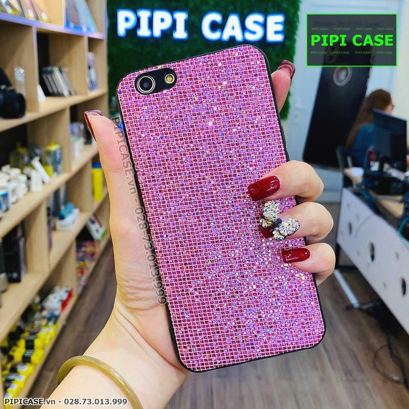 Ốp Lưng Oppo F1s - Kim Tuyến - Hồng