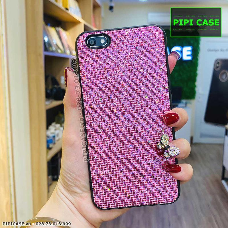 Ốp Lưng Oppo F3 - Kim Tuyến - Hồng