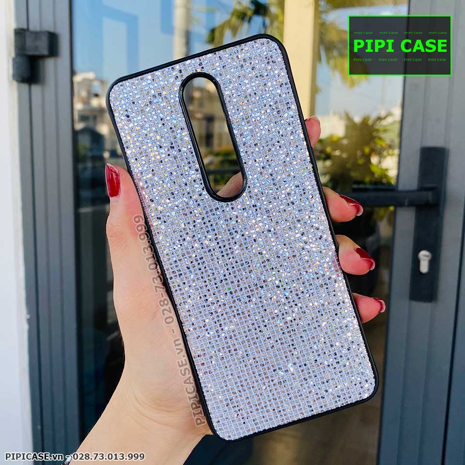 Ốp Lưng Oppo F11 Pro - Kim Tuyến - Bạc