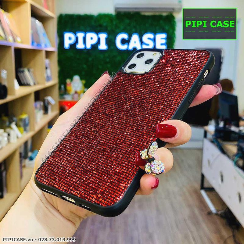 Ốp Lưng iPhone 11 Pro Max - Kim Tuyến - Đỏ