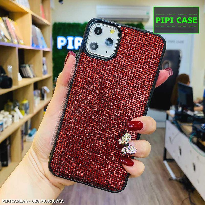 Ốp Lưng iPhone 11 Pro Max - Kim Tuyến - Đỏ