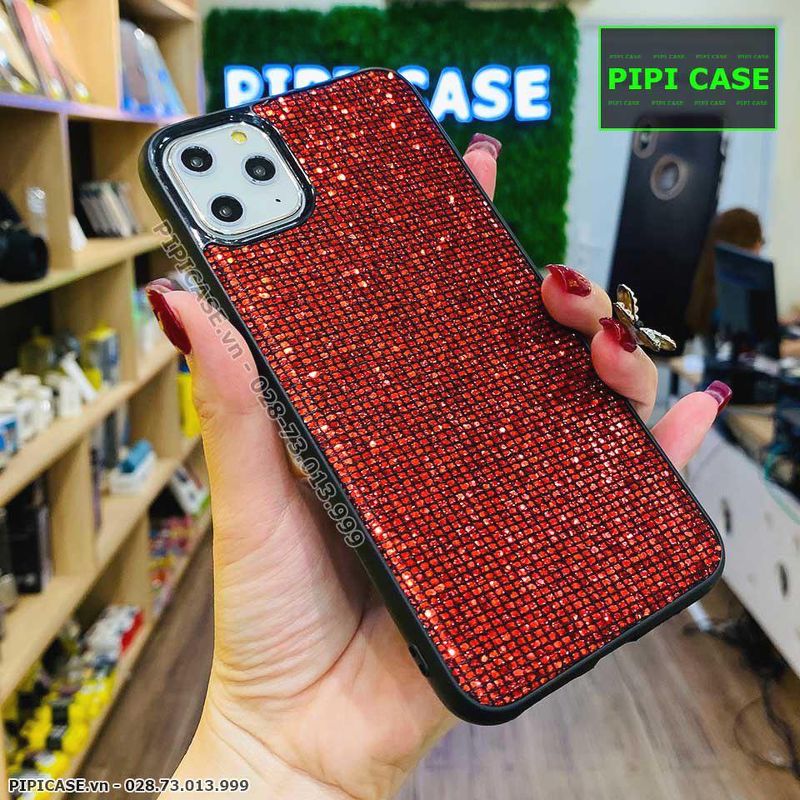 Ốp Lưng iPhone 11 Pro Max - Kim Tuyến - Đỏ