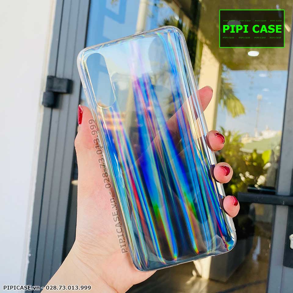 Ốp Lưng Samsung A70 - Rainbow - Đen