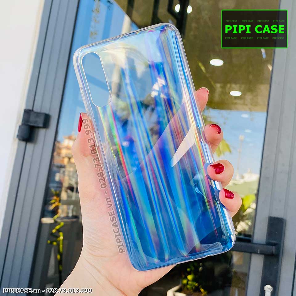 Ốp Lưng Samsung A70 - Rainbow - Xanh